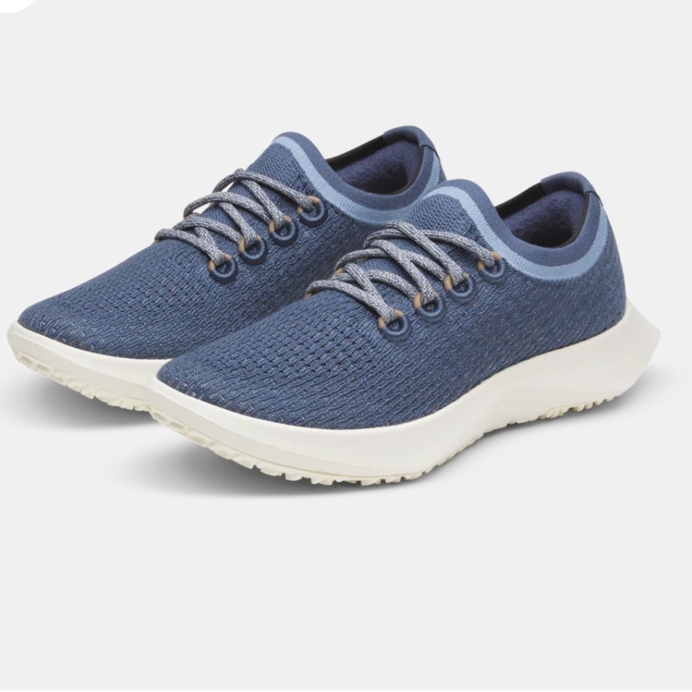 Allbirds Tree Dasher 2 Shoes Women’s Blue Slip-in Lace Up Sneaker Size 7.5 - Picture 2 of 13